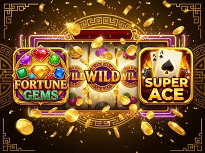 Interfaz brillante de casino online con efectos mágicos